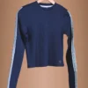 Navy Blue Long-Sleeve Top Organic Cotton - Humanity