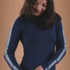 Navy Blue Long-Sleeve Top Organic Cotton - Humanity