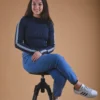Navy Blue Long-Sleeve Top Organic Cotton - Humanity