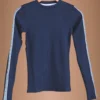 Navy Blue Long-Sleeve Top Organic Cotton - Humanity