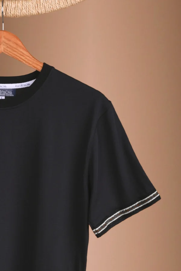 Black T-Shirt Organic Cotton - Kuntur