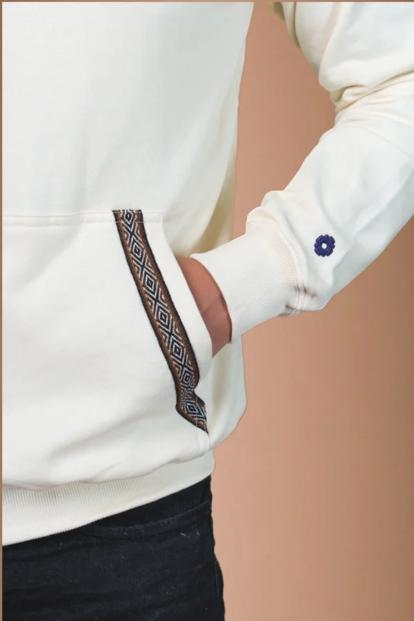 Beige Hoodie Organic Cotton - Rit'i