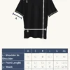 TShirt Kuntur - Size Guide Black T-Shirt Organic Cotton - Kuntur