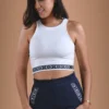 White Crop Top Organic Cotton - Yaku