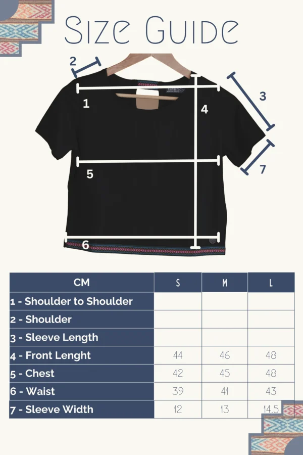 Black Crop Top Organic Cotton - Qantu