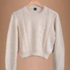 Beige Sweater Baby Alpaca Wool