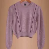 Rose Gold Pink Sweater Baby Alpaca Wool