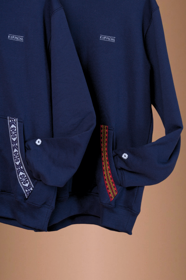 Navy Blue Hoodie Organic Cotton - Yaku