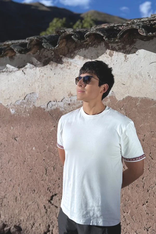 White T-Shirt Organic Cotton - Vinicunca