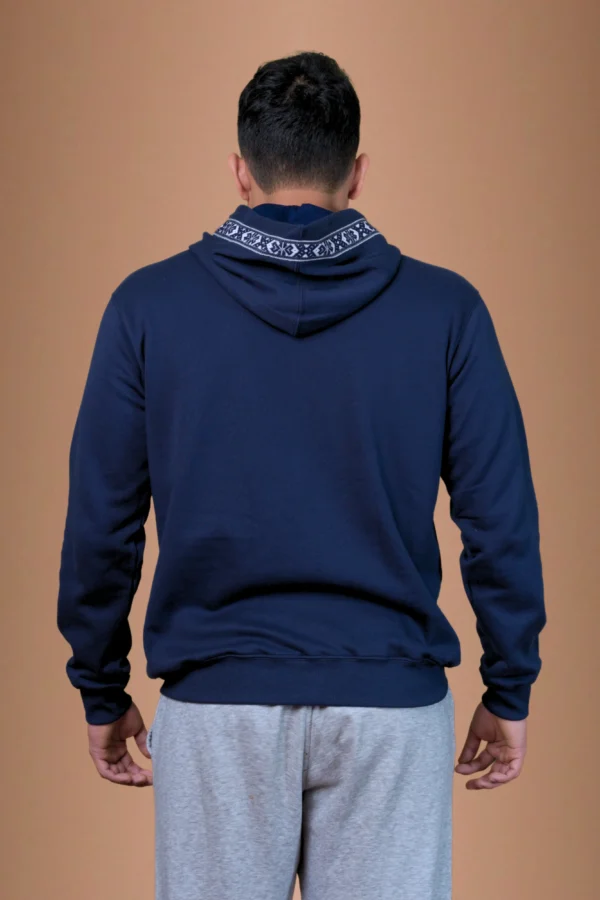 Navy Blue Hoodie Organic Cotton - Yaku
