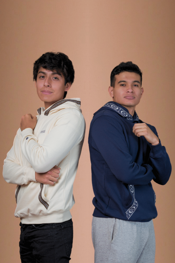 Navy Blue Hoodie Organic Cotton - Yaku