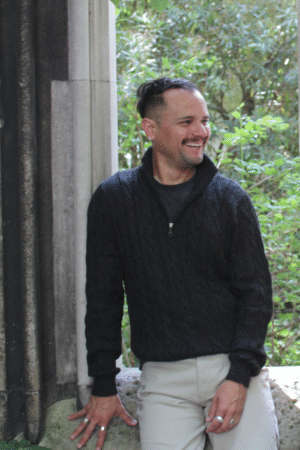 Black Men Sweater Baby Alpaca Wool