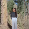 Grey Sweater Baby Alpaca Wool - Women