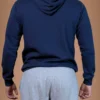 Navy Blue Beige Hoodies Organic Cotton - Sukha